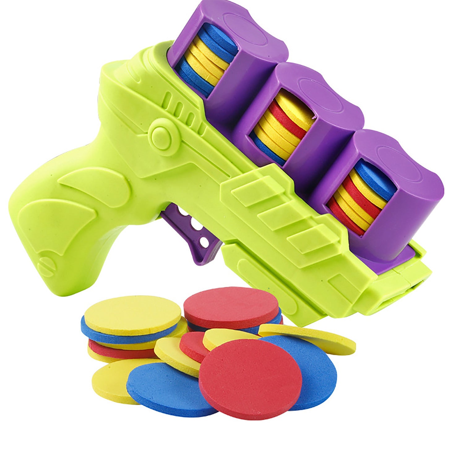 Jouet Lanceur de Balles Souples et Colorées pour Jeunes - Amusant Jeu d'Extérieur Interactif avec Tir à l'O.V.N.I., Conception en Plastique Vivante, Parfait pour le Renforcement des Liens Parents-Jeunes et les Jeux Actifs, Pistolet Jouet