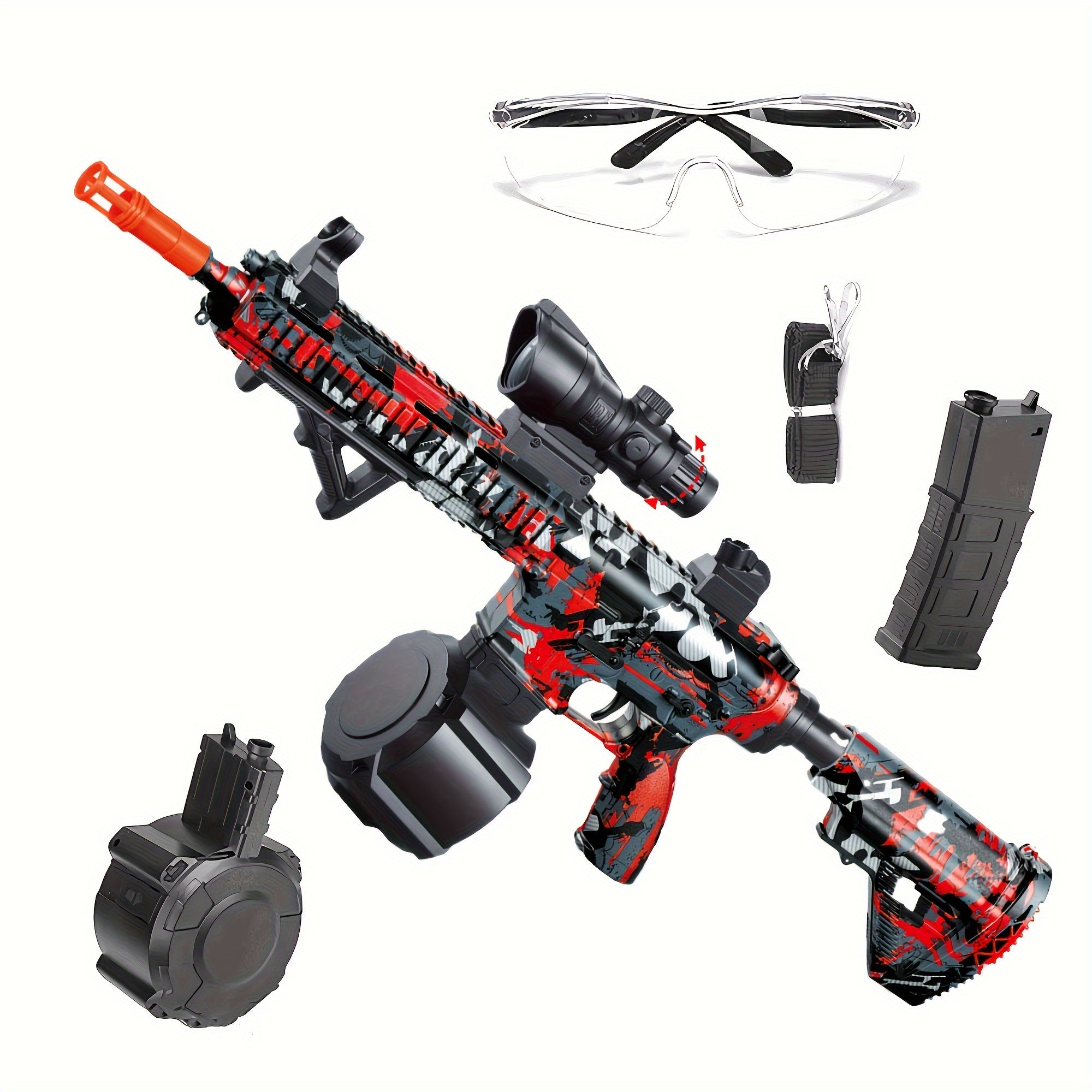 Pistolet Blaster, Blaster à billes électriques, Pistolet jouet haute performance, Jouets de tir à billes rechargeables pour activités de plein air, Jeu de tir, Cadeaux de fête. Cadeaux de Noël et du Nouvel An.