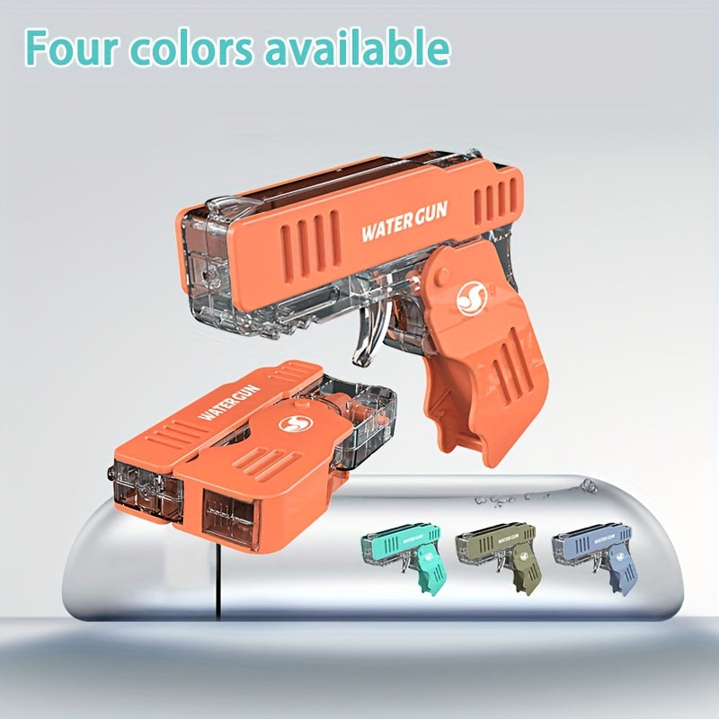 Canon à Eau Pliable pour Enfants - Pistolet à Eau de Tir Continu avec 4 Options de Couleur (Vert Affiché), Poignée Ergonomique & Design Portable pour la Plage, Piscine, Fêtes d'Été, Jouet Arme