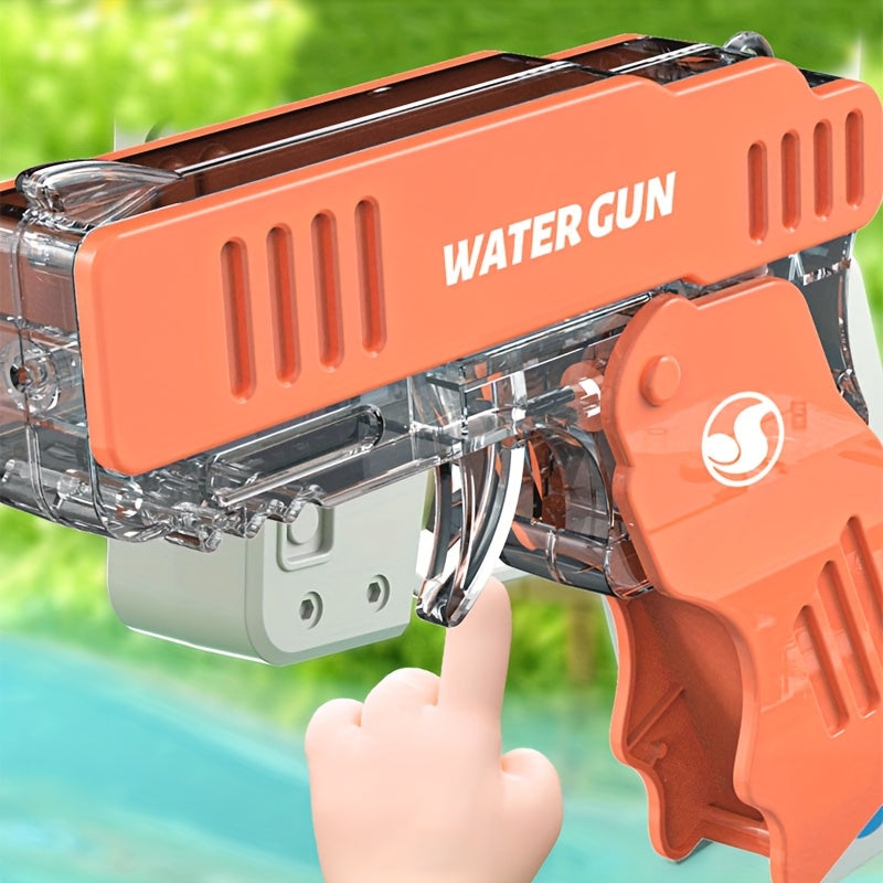 Canon à Eau Pliable pour Enfants - Pistolet à Eau de Tir Continu avec 4 Options de Couleur (Vert Affiché), Poignée Ergonomique & Design Portable pour la Plage, Piscine, Fêtes d'Été, Jouet Arme