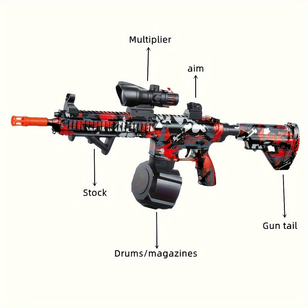 Pistolet Blaster, Blaster à billes électriques, Pistolet jouet haute performance, Jouets de tir à billes rechargeables pour activités de plein air, Jeu de tir, Cadeaux de fête. Cadeaux de Noël et du Nouvel An.