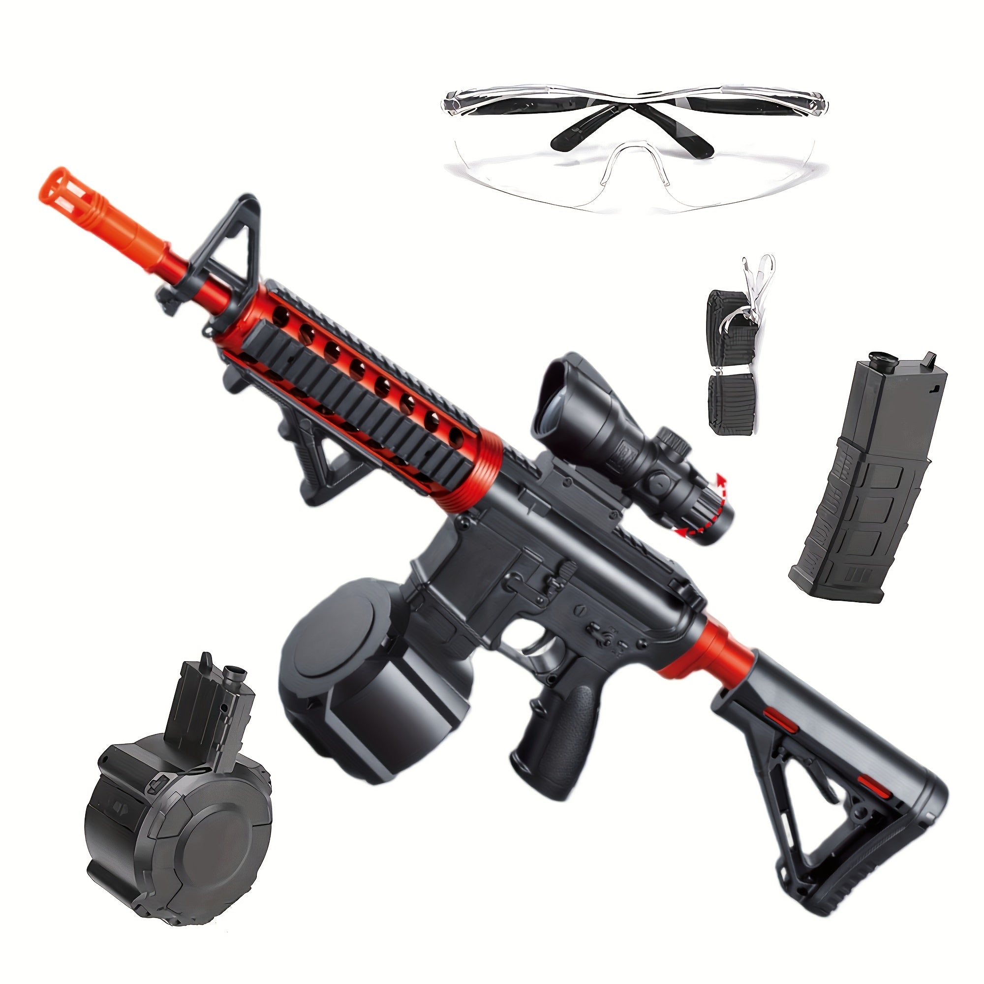 Pistolet à balle électrique, pistolet à balle à haute performance, jouet cool rechargeable pour activités en extérieur, jeu de tir, cadeaux de fête. Cadeaux de Noël et de Nouvel An.