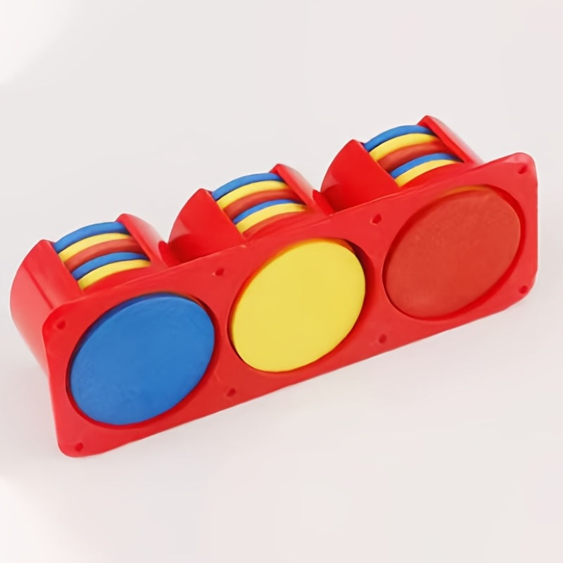 Jouet pistolet à douille souple pour les enfants de 3 ans et plus, jouet pistolet soucoupe volante à double tir doux, adapté aux jeux intérieurs et extérieurs, idéal comme cadeau créatif pour des activités en groupe et divertissement familial