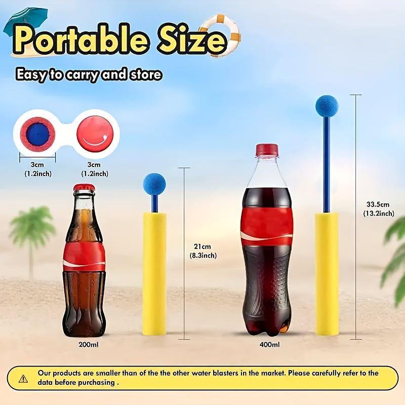 Lot de 8 Pistolets à Eau en Mousse Colorés pour Jeunes - Fusils d'Eau Amusants à Tirer pour la Piscine d'Été, la Plage et le Jeu Extérieur (Rouge, Vert, Bleu, Jaune), Jouet de Piscine