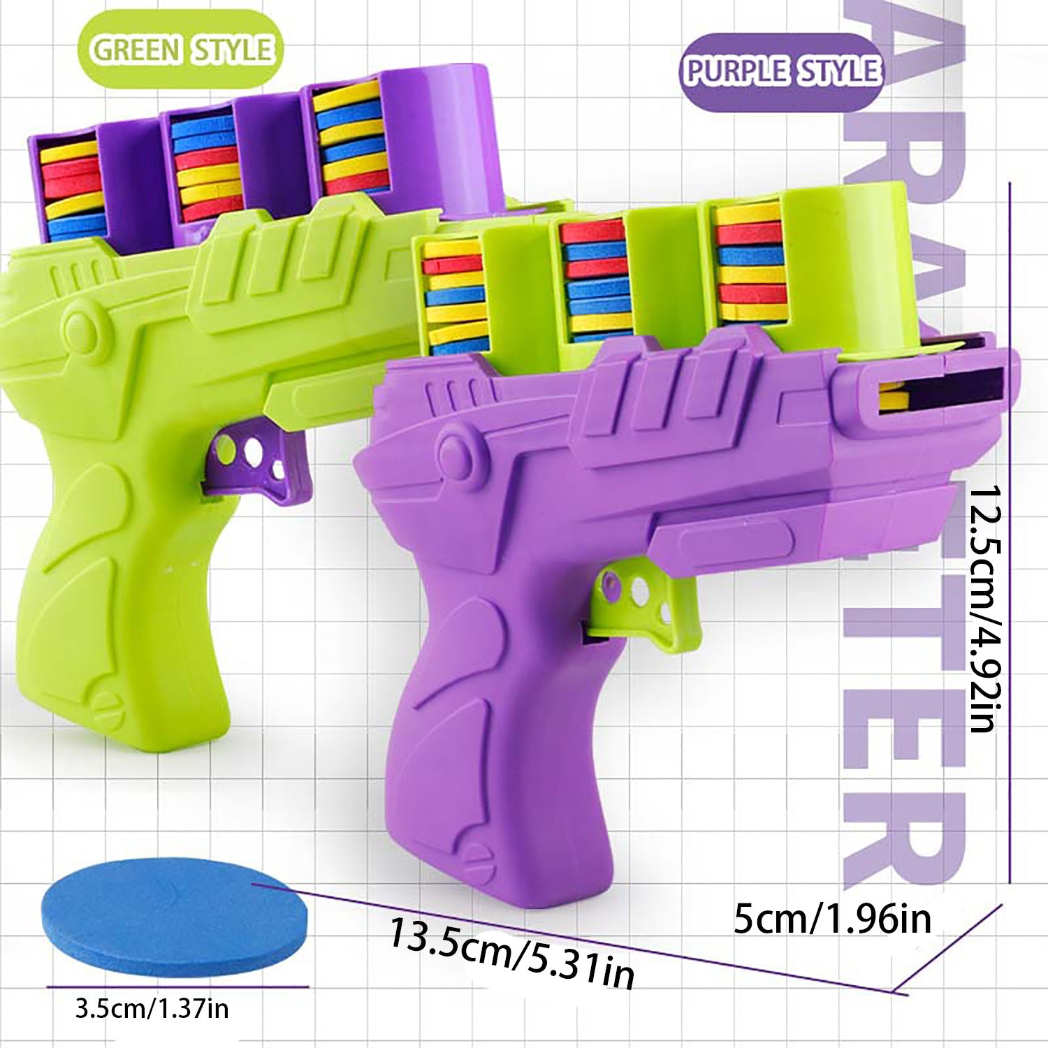 Jouet Lanceur de Balles Souples et Colorées pour Jeunes - Amusant Jeu d'Extérieur Interactif avec Tir à l'O.V.N.I., Conception en Plastique Vivante, Parfait pour le Renforcement des Liens Parents-Jeunes et les Jeux Actifs, Pistolet Jouet