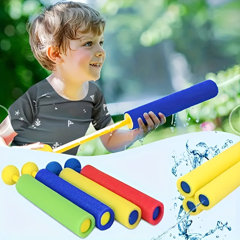 Lot de 8 Pistolets à Eau en Mousse Colorés pour Jeunes - Fusils d'Eau Amusants à Tirer pour la Piscine d'Été, la Plage et le Jeu Extérieur (Rouge, Vert, Bleu, Jaune), Jouet de Piscine