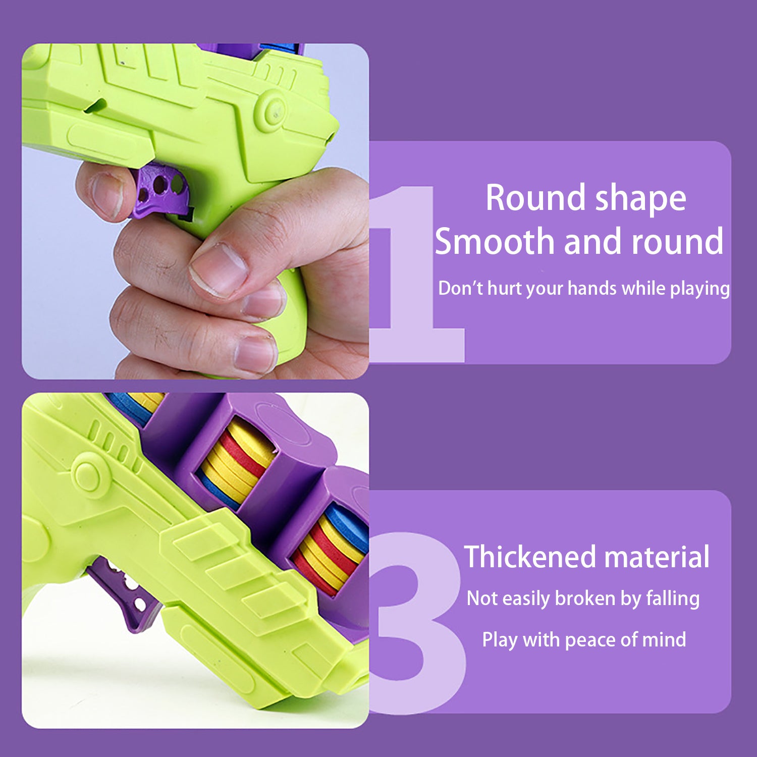 Jouet Lanceur de Balles Souples et Colorées pour Jeunes - Amusant Jeu d'Extérieur Interactif avec Tir à l'O.V.N.I., Conception en Plastique Vivante, Parfait pour le Renforcement des Liens Parents-Jeunes et les Jeux Actifs, Pistolet Jouet