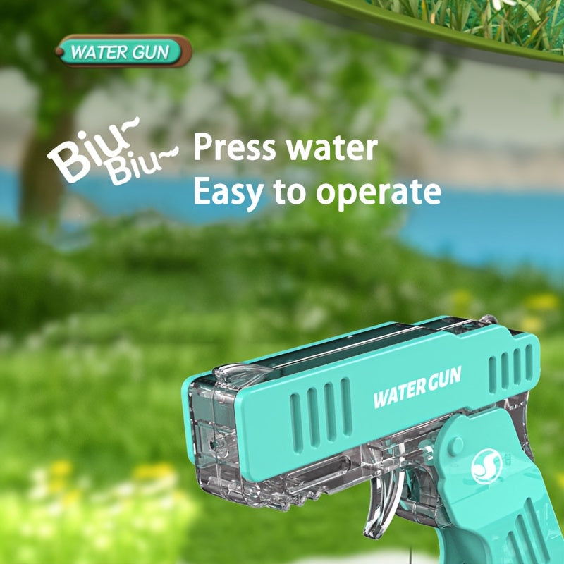 Canon à Eau Pliable pour Enfants - Pistolet à Eau de Tir Continu avec 4 Options de Couleur (Vert Affiché), Poignée Ergonomique & Design Portable pour la Plage, Piscine, Fêtes d'Été, Jouet Arme