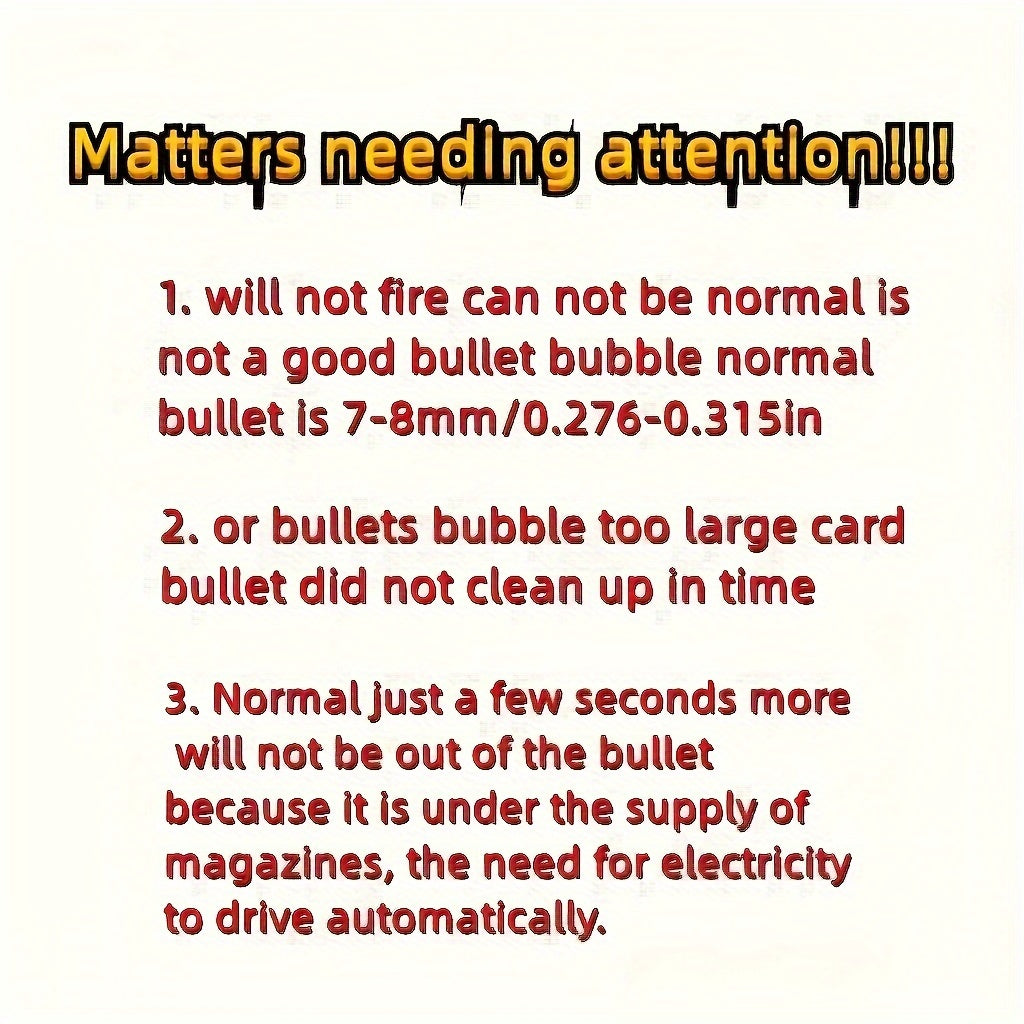 Pistolet Blaster, Blaster à billes électriques, Pistolet jouet haute performance, Jouets de tir à billes rechargeables pour activités de plein air, Jeu de tir, Cadeaux de fête. Cadeaux de Noël et du Nouvel An.