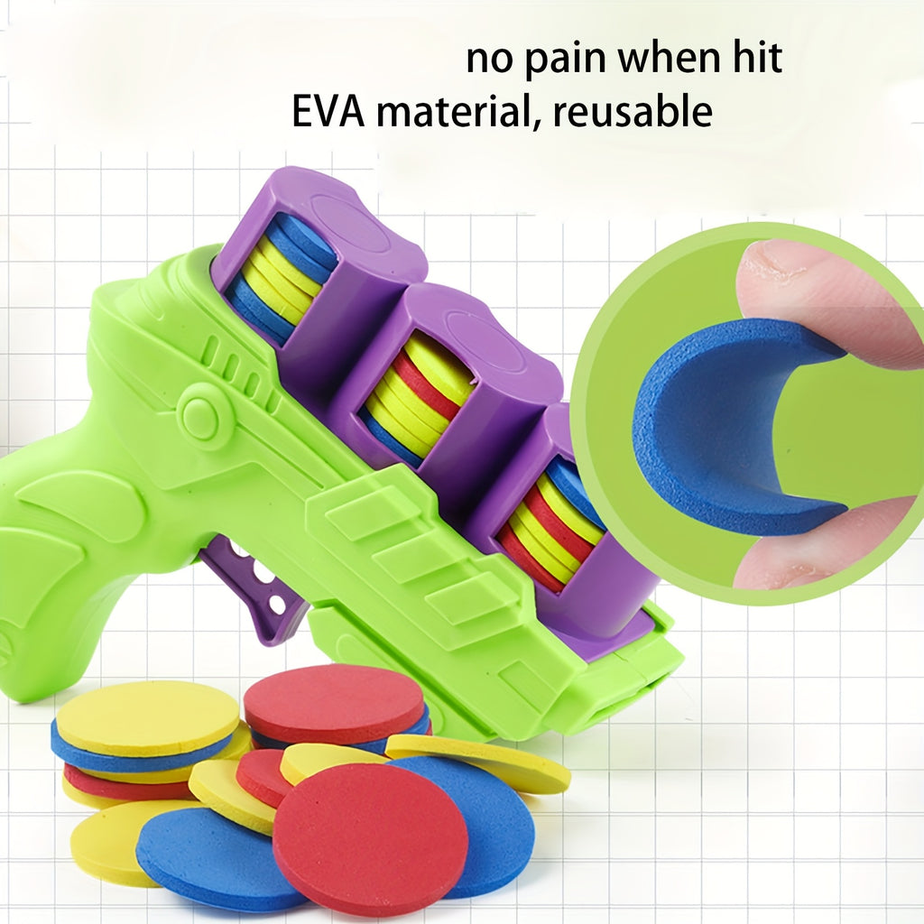 Jouet Lanceur de Balles Souples et Colorées pour Jeunes - Amusant Jeu d'Extérieur Interactif avec Tir à l'O.V.N.I., Conception en Plastique Vivante, Parfait pour le Renforcement des Liens Parents-Jeunes et les Jeux Actifs, Pistolet Jouet