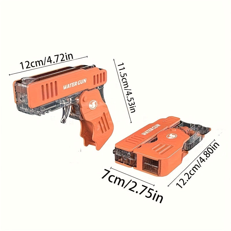 Canon à Eau Pliable pour Enfants - Pistolet à Eau de Tir Continu avec 4 Options de Couleur (Vert Affiché), Poignée Ergonomique & Design Portable pour la Plage, Piscine, Fêtes d'Été, Jouet Arme